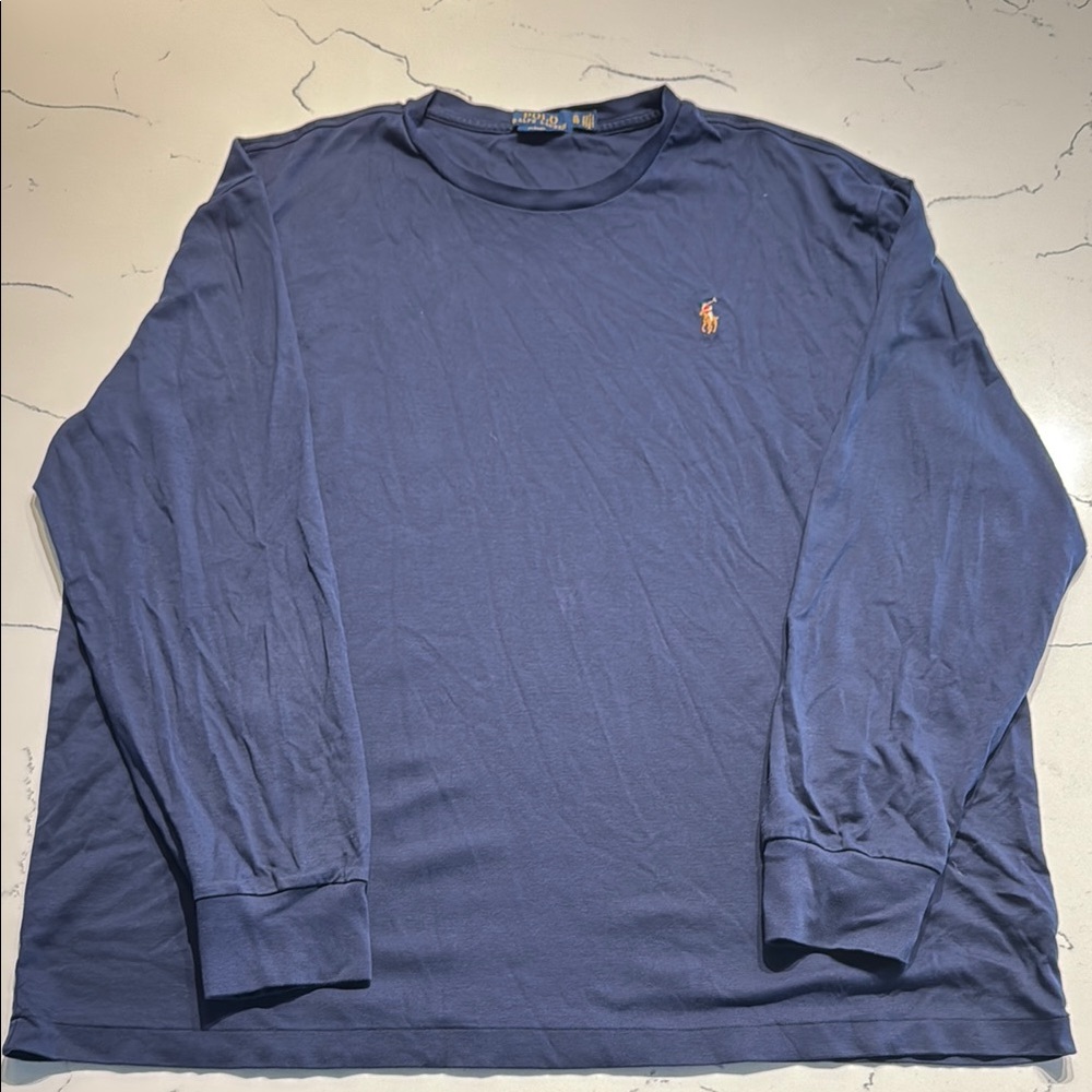 Polo by Ralph Lauren Blue Long Sleeve Tee